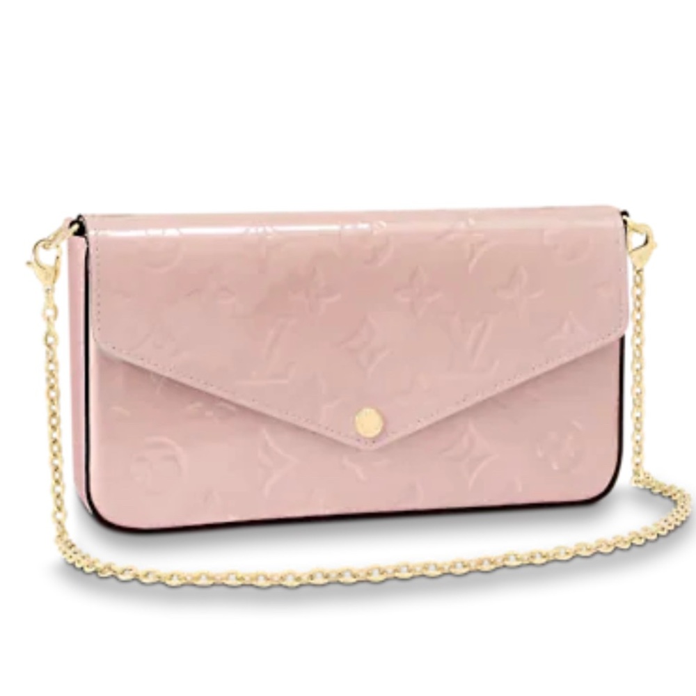 Louis Vuitton Pink Felicie Pochette Monogram Leather